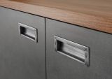 Kommode Auburn in Eiche Stirling und Matera grau Anrichte 55 x 81 cm