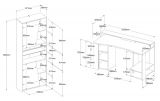 Parisot Gaming Set Gaming2 in schwarz Gamingtisch und Schrank inkl. LED Beleuchtung in Farbe