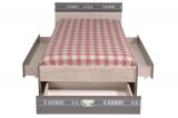 Parisot Kinder- und Jugendzimmer Set 3-teilig Fabric15 in Esche grau