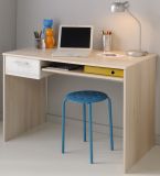 Parisot Kinder- und Jugendzimmer Charly11 in Akazie und wei� Set 4-teilig mit Bett, Regal, Nachttisch und Schreibtisch