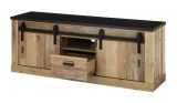 TV-Lowboard Stove in Used Wood hell und anthrazit TV Unterteil in Komforth�he 162 x 61 cm