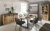 Esstisch Stove in Used Wood hell und anthrazit K�chentisch 180 x 80 cm