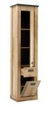 Schuhschrank Stove in Used Wood hell und anthrazit Flurschrank 51 x 201 cm Mehrzweckschrank