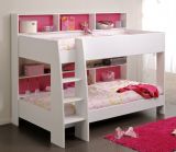Parisot Etagenbett TamTam1 in wei� mit blau oder pink Kinder und Jugendzimmer Hochbett 209 x 165 cm