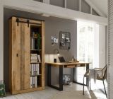 Aktenschrank Stove in Used Wood hell und anthrazit B�ro Regalschrank 93 x 201 cm