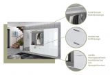 Garderobenschrank mit Spiegel SystemX in wei� Mehrzweckschrank mit Spiegelt�ren 91 x 193 cm