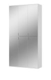 Garderobenschrank mit Spiegel SystemX in wei� Mehrzweckschrank mit Spiegelt�ren 91 x 193 cm
