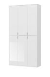 Schuhschrank SystemX in wei� Hochglanz Garderobe 91 x 193 cm