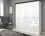 Garderobe SystemX in wei� Hochglanz Mehrzweckschrank 183 x 193 cm
