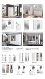 Garderobe SystemX in wei� Hochglanz Garderoben-Set mit Spiegelt�r 152 x 193 cm