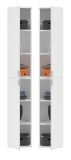 Garderobe SystemX in wei� Hochglanz Garderobenschrank 152 x 193 cm