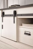 TV-Lowboard Stove in wei� Pinie und anthrazit Landhaus TV Unterteil in Komforth�he 162 x 61 cm
