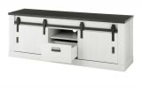 TV-Lowboard Stove in wei� Pinie und anthrazit Landhaus TV Unterteil in Komforth�he 162 x 61 cm