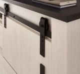 Couchtisch Stove in wei� Pinie und anthrazit Landhaus Beistelltisch 93 x 60 cm