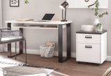 Schreibtisch Stove in wei� Pinie und anthrazit Landhaus Laptoptisch f�r Homeoffice und B�ro 125 x 60 cm