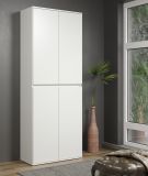 Garderobenschrank Metro in Wei�, 4-t�riger Schuhschrank 74 x 191 cm