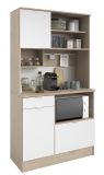 Parisot K�chenbuffet Socool11 in wei� und Jackson Eiche Buffetschrank 100 x 184 cm