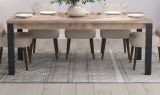 Esstisch Concrete in Eiche Tabak und schwarz K�chentisch 200 x 100 cm