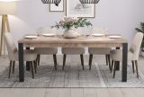 Esstisch Concrete in Eiche Tabak und schwarz K�chentisch 200 x 100 cm