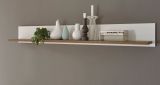 Wandboard Seyne in wei� Pinie und Eiche hell Landhaus Wandregal 160 cm