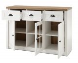 Sideboard Seyne in wei� Pinie und Eiche hell Landhaus Kommode 130 x 86 cm