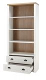 Regal Seyne in wei� Pinie und Eiche hell Landhaus Standregal 90 x 198 cm