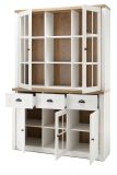 Buffetschrank Seyne in wei� Pinie und Eiche hell Landhaus Buffet 130 x 198 cm