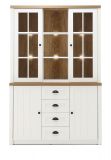 Buffetschrank Seyne in wei� Pinie und Eiche hell Landhaus Buffet 130 x 198 cm