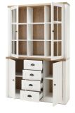 Buffetschrank Seyne in wei� Pinie und Eiche hell Landhaus Buffet 130 x 198 cm