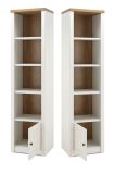 Wohnwand Seyne in wei� Pinie und Eiche hell Landhaus Wohnkombination 4-teilig 300 x 198 cm