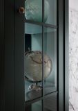 Vitrine Forres in Gr�n Landhaus Wohn- und Esszimmer Vitrinenschrank 50 x 197 cm