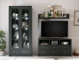 TV-Lowboard Forres in gr�n Landhaus TV Unterteil mit Komforth�he 130 x 67 cm