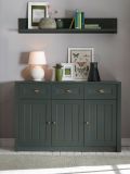 Sideboard Forres in gr�n Landhaus Kommode 130 x 86 cm