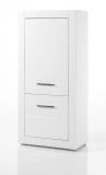 Highboard Carrara in wei� Hochglanz Wohn- und Esszimmer Anrichte 65 x 142 cm
