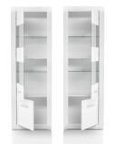 Wohnwand Carrara in wei� Hochglanz Wohnkombination 4-teilig 300 x 198 cm