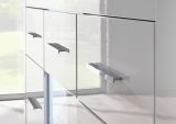 Wohnwand Carrara in wei� Hochglanz Wohnkombination 4-teilig 314 x 198 cm