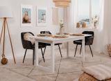 Esstisch Malta in wei� K�chentisch ausziehbar 160 / 200 x 90 cm