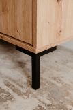 Kommode Bastia in Artisan Eiche Sideboard 81 x 87 cm