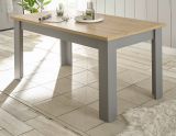 Esstisch Rideau in grau und Artisan Eiche Landhaus K�chentisch 160 x 90 cm