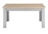 Esstisch Rideau in grau und Artisan Eiche Landhaus K�chentisch 160 x 90 cm