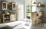 K�che H�ngeschrank Stove in Used Wood hell und anthrazit K�chenschrank h�ngend 50 x 90 cm