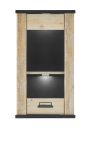K�che H�ngeschrank Stove in Used Wood hell und anthrazit K�chenschrank h�ngend 50 x 90 cm