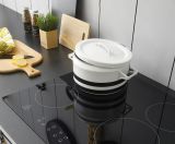 K�che mit Theke Stove in wei� Pinie und anthrazit Landhaus K�chenschrank Set 5-teilig