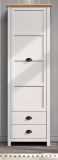 Garderobenschrank Landside in grau und Eiche Artisan Landhaus Garderobe oder gro�er Schuhschrank 65 x 201 cm