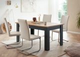 Esstisch Ribera in grau und Wotan Eiche Landhaus K�chentisch 160 x 90 cm