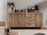 Sideboard Douro in Schweden Eiche mit 3D-Reliefoptik Wohn- und Esszimmer Kommode 175 x 85 cm