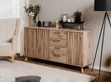 Sideboard Douro in Schweden Eiche mit 3D-Reliefoptik Wohn- und Esszimmer Kommode 175 x 85 cm