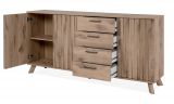 Sideboard Douro in Schweden Eiche mit 3D-Reliefoptik Wohn- und Esszimmer Kommode 175 x 85 cm