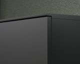 Garderobe Sitzbank Synnax in grau und Evoke Eiche Garderobenbank und Schuhschrank 90 x 48 cm