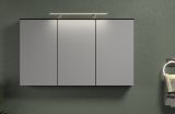 Badezimmer Spiegelschrank Synnax in grau Badschrank 3-t�rig 120 cm